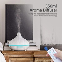 Humidificateur d'air à ultrasons en céramique et bois avec LED, diffuseur d'huiles essentielles à brume froide pour usage hôtelier - Alibaba Home Electric