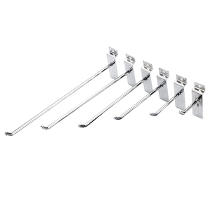 Wholesale Retail Store Utility Slotted <b>Hooks</b> Single Metal <b>Display</b> Hanging Pegboard <b>Hooks</b> for Supermarket Use - Product Image 1