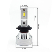 Bombillas LED para Faros Delanteros X9S de 10000LM, H4 H7 H11 H13 9005 9006, con Chip LED G-XP de 55W, Decodificador CANBUS para Faros Delanteros de Automóvil, 6500K
