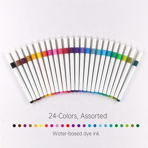 Stylo encre à base d'eau, livraison gratuite, <span class=keywords><strong>24</strong></span> couleurs vibrantes, 0.4mm, précision, pointe fine - Product Image 4