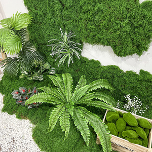 Plantes tropicales artificielles, arrangement paysager en mousse, fleurs en soie PVC réalistes, décorations pour mariage et maison - Product Image 3