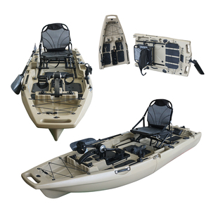 Kayak de pêche motorisé Viking 1 personne en HDPE/PE, type sit-on-top, homologué CE, propulsion par pédales, durable, léger, avec pagaie, garantie 2 ans - Product Image 2