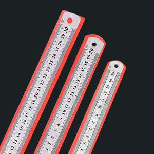 Stainless Steel Ruler 15 20 30 Cm Metal Straight Ruler For Office Drawing Measuring Tools - Product Image 3