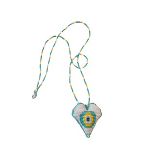<span class=keywords><strong>Collana</strong></span> <span class=keywords><strong>con</strong></span> Ciondolo a Cuore in <span class=keywords><strong>Perle</strong></span> e Catena in Bambù Intrecciata a Mano, Colore Dopamina, Occhio del Diavolo, Lettere HOPE MAGIC, Collane di Moda <span class=keywords><strong>con</strong></span> Perline - Product Image 5