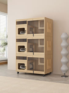 Cages à chats modernes en bois - Écologiques et économes en énergie. Meubles pour animaux de compagnie faciles à nettoyer. Convient aux chats et aux chiens. - Product Image 6