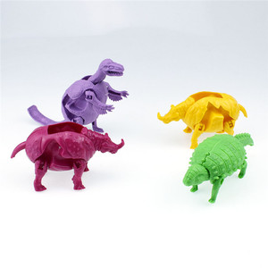 Juguetes de animales de plástico pequeños de 4 huevos multidiseño, certificado EN71, modelo de marca QF para máquina expendedora de cápsulas (edades 2-14) - Product Image 4