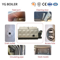 Caldera de Vapor de Tubos de Fuego de la Serie DZL de YG Boiler, Directo de Fábrica, al Mejor Precio, para Biomasa, Pellets, Leña y Carbón, para Máquina de Pellets