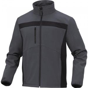 DELTA PLUS - LULEA2 _ GB-Veste softshell gris-noir en polyester/élasthanne - Product Image 1