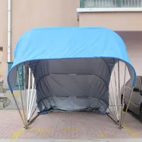 Portable Manual Waterproof Car House Shed Foldable Shelter Carport Parking Canopy Galvanized Steel Retractable Garage New