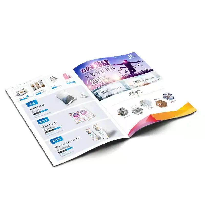 Пользовательские цветные Буклеты Руководство по эксплуатации A4 A5 A6 папка для карт логотип ручной журнал Каталог брошюра печать