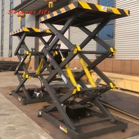 Plateforme élévatrice à ciseaux fixe CE, table élévatrice à ciseaux hydraulique robuste pour entrepôt