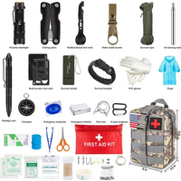 Équipement de survie tactique professionnel, outil de chasse avec trousse de premiers soins dans une pochette pour le camping et la randonnée