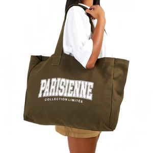 Custom Cotton Canvas Tote Bag Wholesale Reusable Handle Shopping Bag with Customized Logo <b>Printed</b> - Product Image 1