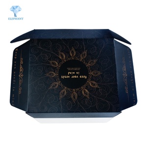 Packaging Cardboard Logo Shipping Carton Subscription Matte Corrugated Black <b>Box</b> - Product Image 5