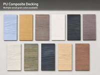Revêtement de terrasse en composite PU, écologique, pour jardin, extérieur, imperméable, antidérapant, couleur et taille personnalisées, OEM, ODM, vente en gros, revente