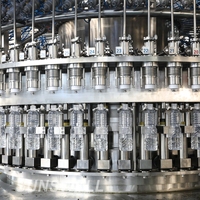 Machine de remplissage automatique d'eau pure pour boissons, homologuée CE, 6000-12000 BPH, haute efficacité, pour bouteilles en plastique contrôlées par PLC