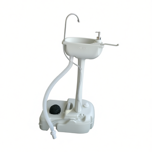 Lavabo portable Chh blanc, pour extérieur, amovible, fonction simple, en plastique, rectangulaire - Product Image 1