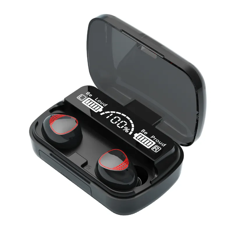 Беспроводные наушники TWS M10 с Bluetooth 5,1, наушники с внешним аккумулятором на 2000 мАч, Спортивная гарнитура IPX7, водонепроницаемые наушники-вкладыши с Hi-Fi 9D звуком