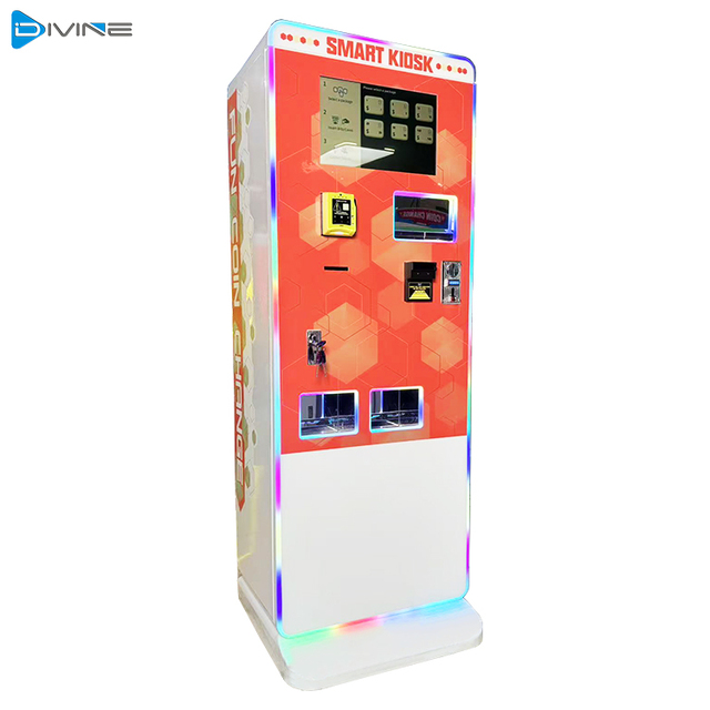 Factory Wholesale Coin Exchange Machine Nayax Card Swipe System, Smart Kiosk Vending Machine Automatic Coin, Token, Cash Changer
