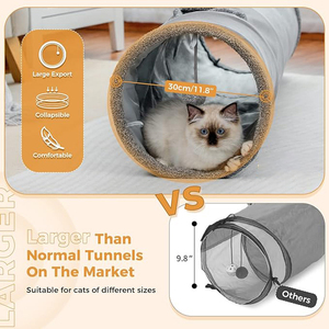 Fabriek Custom Luxe Zachte En Comfortabele Kat En Hond <span class=keywords><strong>Tunnel</strong></span> Wasbare Huisdier Kat <span class=keywords><strong>Tunnel</strong></span> Met Verwijderbare Huisdier Kussen Voor Puppy - Product Image 4