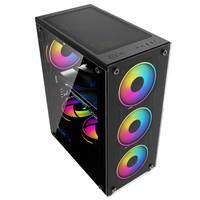 Ordinateur de bureau de jeu PC de haute qualité le plus populaire, boîtier de jeu ITX, boîtier d'ordinateur ATX Rgb et tours, boîtier de processeur