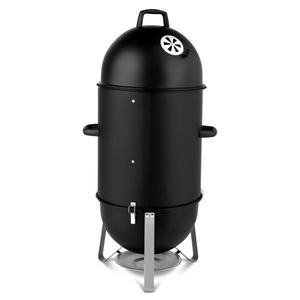 Barbecue vertical robuste en acier pour charbon de bois, trois niveaux, pour cuisson extérieure, grillades et fritures, noir, accessoires de barbecue - Product Image 4