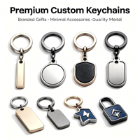 Porte-clés en métal avec logo personnalisé, qualité supérieure, cadeaux de marque, vente en gros, alliage de zinc, porte-clés minimaliste, souvenir, usine OEM ODM