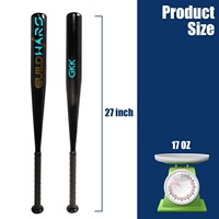 Bâton de softball OEM avec logo imprimé, équipement sportif pour le frappeur, autocollants, équipement de softball à lancer lent, bâton de baseball professionnel en aluminium pour l'entraînement