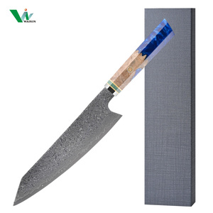 Japanese Style 8 Inch <strong>Chef</strong> Kiritsuke Kitchen <strong>Knife</strong> 67 Layers <strong>Damascus</strong> Steel Resin Solidfied Wood 8 Inch <strong>Chef</strong> Kiritsuke Resin - Product Image 2