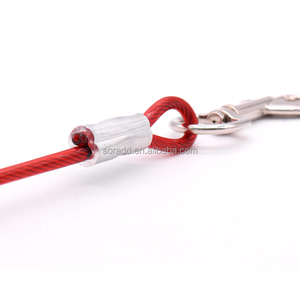 2024 Premium <strong>Dog</strong> Tie-Out Cable - Heavy Duty <strong>Dogs</strong> Chain <strong>Leashes</strong> Perfect Pets Lead Cable Galvanized Steel <strong>Wire</strong> <strong>Rope</strong> with <strong>PVC</strong> - Product Image 3