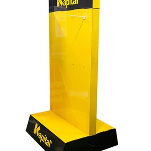 Expositor de Piso de Cartón Plegable Personalizado y Ecológico para Tiendas Minoristas con Gancho y Panel Perforado para Promoción - Product Image 4