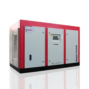 300 HP 220kw Pendingin Air Tidak Ada Suara Pelumasan Minyak Listrik Rotary Screw Air Compressor