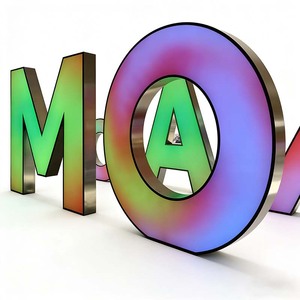 Insegna Aziendale Personalizzata con Effetto Dinamico, Lettere RGB in Acciaio Inox Resistenti alle Intemperie - Product Image 2
