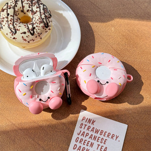 Accessoires pour écouteurs à motif de beignet mignon étui de protection pour <span class=keywords><strong>Apple</strong></span> <span class=keywords><strong>Air</strong></span> <span class=keywords><strong>Pod</strong></span> 4 3 <span class=keywords><strong>2</strong></span> Pro - Product Image 5