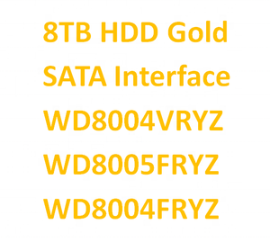 ฮาร์ดดิสก์ภายใน WD8004VRYZ WD8005FRYZ 8TB Gold สำหรับโรงงานขายส่ง ความเร็ว 7200rpm 256M NAS SATA พอร์ตขยาย WD8004FRYZ - Product Image 2