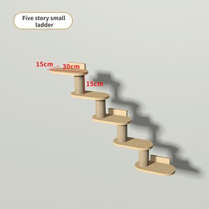 Rascador para Gatos con Forma de Cápsula Espacial, Montado en la Pared, de Madera Maciza, con Columna de Cáñamo para Agarrarse, Ecológico - Product Image 4