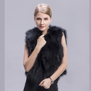 MWFur mujeres venta al por mayor al por menor <span class=keywords><strong>Chaleco</strong></span> de piel femenina moda mujer Color <span class=keywords><strong>negro</strong></span> piel <span class=keywords><strong>chaleco</strong></span> <span class=keywords><strong>pelo</strong></span> de zorro <span class=keywords><strong>Chaleco</strong></span> de piel de zorro - Product Image 3