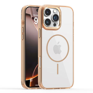 Coque de téléphone magnétique transparente antichoc pour <span class=keywords><strong>iPhone</strong></span> 16e Pro Max 15 <span class=keywords><strong>Plus</strong></span> 14 13 12 S25 Ultra S24 <span class=keywords><strong>Plus</strong></span> couverture rigide en TPU souple - Product Image 1