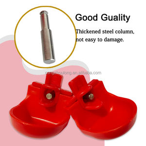 ZZ giorno vecchio pulcino che innaffia il capezzolo orizzontale automatico del capezzolo bevitore di pollo di plastica - Product Image 5