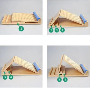 ZJFIT Réglable En Bois Cheville Et Pied Stretching Slant Board Stretch Plate - Product Image 6