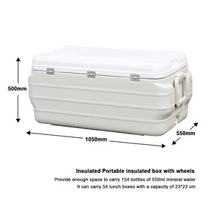Lo lắng-miễn phí sau bán hàng 170L công suất lớn Polystyrene cách điện nhựa Giao Thông Vận Tải cá hộp mát cho ngoài trời - Product Image 3