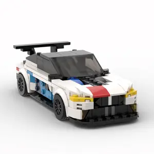 Moc City Car Vehicle Speed Racer ae86 M3 M8 Building Blocks Brick R34 Racing Super Technique Creative Garage Toys