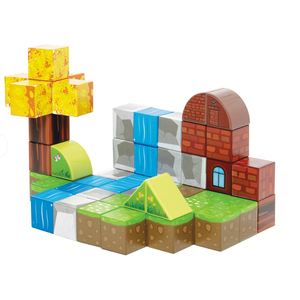 Juguetes sensoriales Montessori <span class=keywords><strong>Mine</strong></span> Magnet World Cubos magnéticos STEM Juguetes de construcción para niños Bloques de construcción magnéticos - Product Image 3