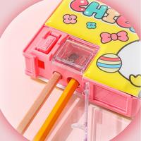 Estuche de Lápices Multifuncional de Plástico Impermeable de Gran Capacidad Personalizable, Marca KM, Diseño de Dibujos Animados para Estudiantes, Varios Colores