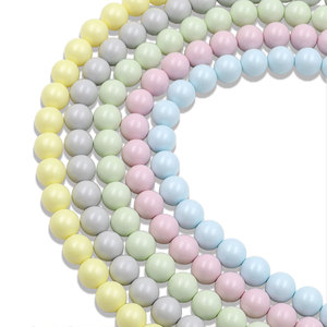 8mm Imation Swar Ovski cuentas de perlas de imitación redondas <span class=keywords><strong>Makron</strong></span> perlas sueltas para la fabricación de joyas manualidades DIY 16 pulgadas de longitud - Product Image 6