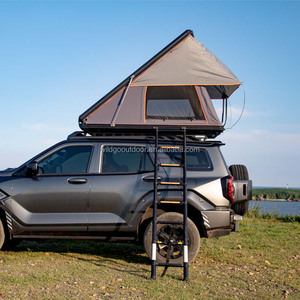 Compact Hard Rooftop Tent for <b>Small</b> Cars Lightweight Aluminum Cover Double Layer 3000mm Waterproofing CE Standard Model - Product Image 2