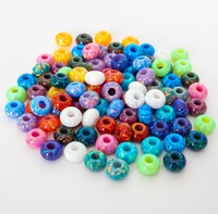 Vente en gros 98 couleurs Rondelle synthétique opale 5mm 6mm 7mm opale Rondelle perles grand trou bijoux à bricoler soi-même opale pierre Rondelles