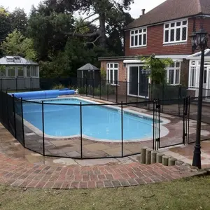 Safety Removable Temporary For Kids PVC Mesh Aluminum Pool Fence