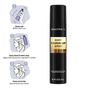 Tóc gốc Bìa up phun tạm thời màu kem che khuyết điểm nhanh chóng khô màu xám cảm ứng lên Trọng lượng nhẹ công thức tự nhiên cái nhìn dễ dàng sử dụng - Product Image 5