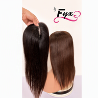 Nouveau design de topper en cheveux naturels avec perles, facile à poser, pour femmes, cheveux vierges à cuticules intactes, mono-toupet naturel pour la perte de cheveux